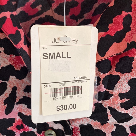 Pink Leopard Silk Shirt - Picture 9 of 12